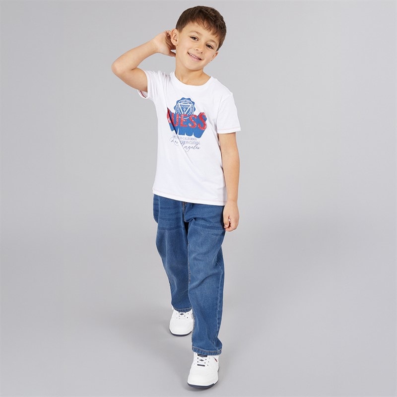 Guess Drenge T-shirt Pure White - Billede 4