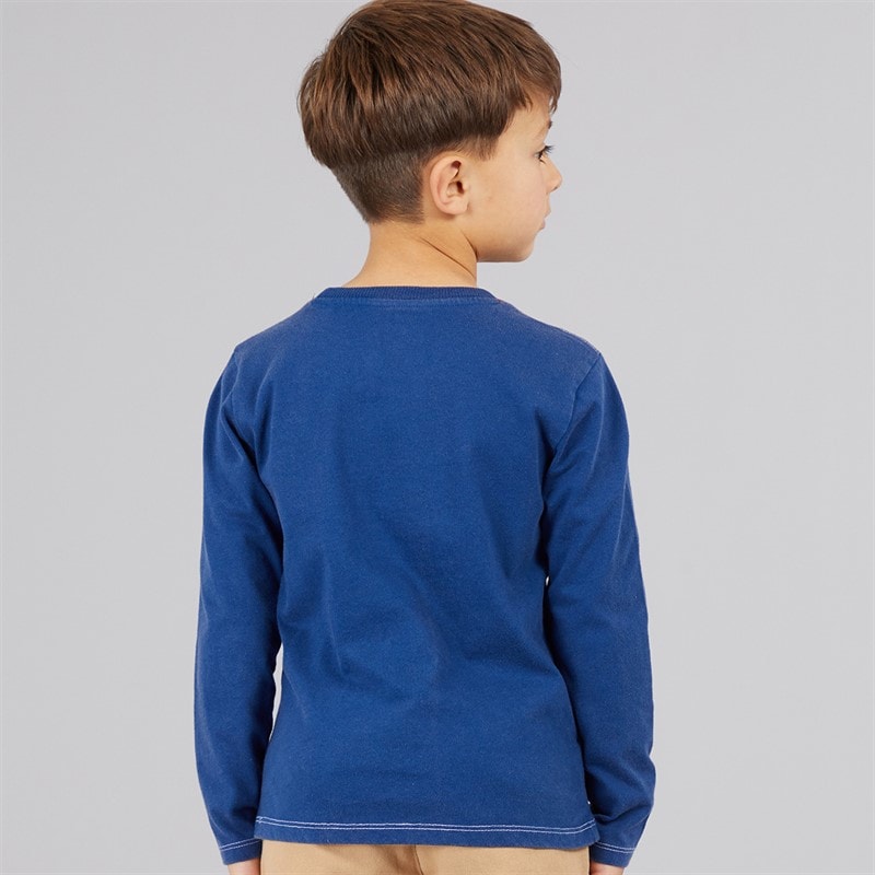 Guess Drenge T-shirt Blue Lily - Billede 2