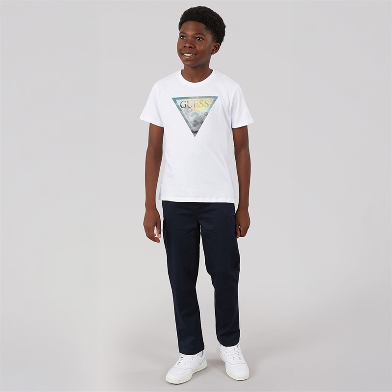 Guess Drenge T-shirt Pure White - Billede 4