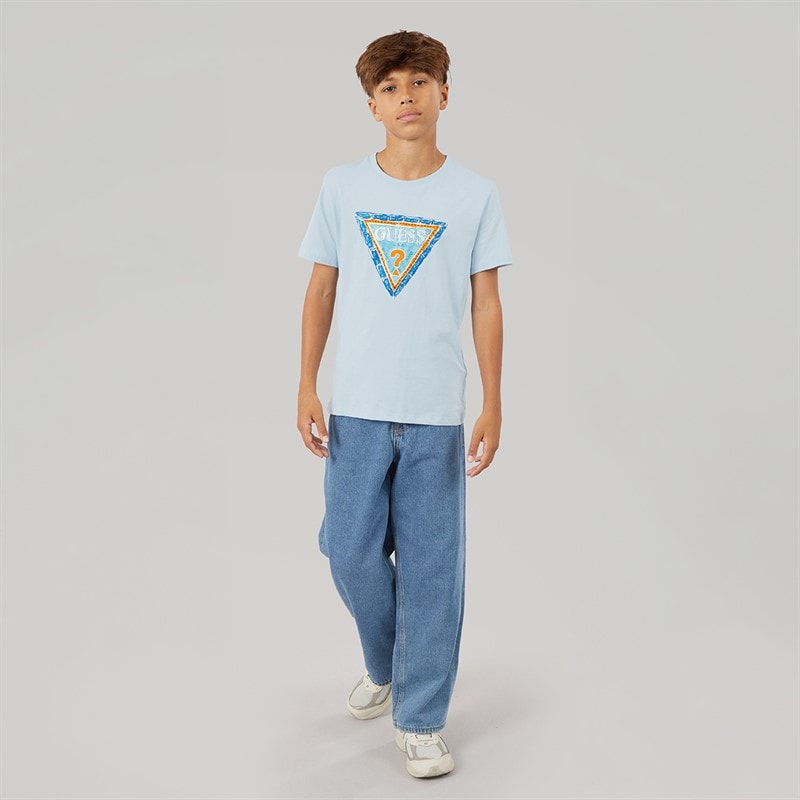 Guess Piger T-shirt Arctic Sky - Billede 4