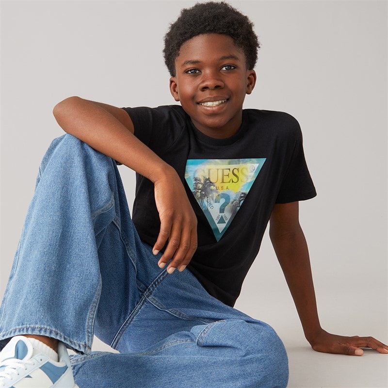 Guess Drenge T-shirt Jet Black A996