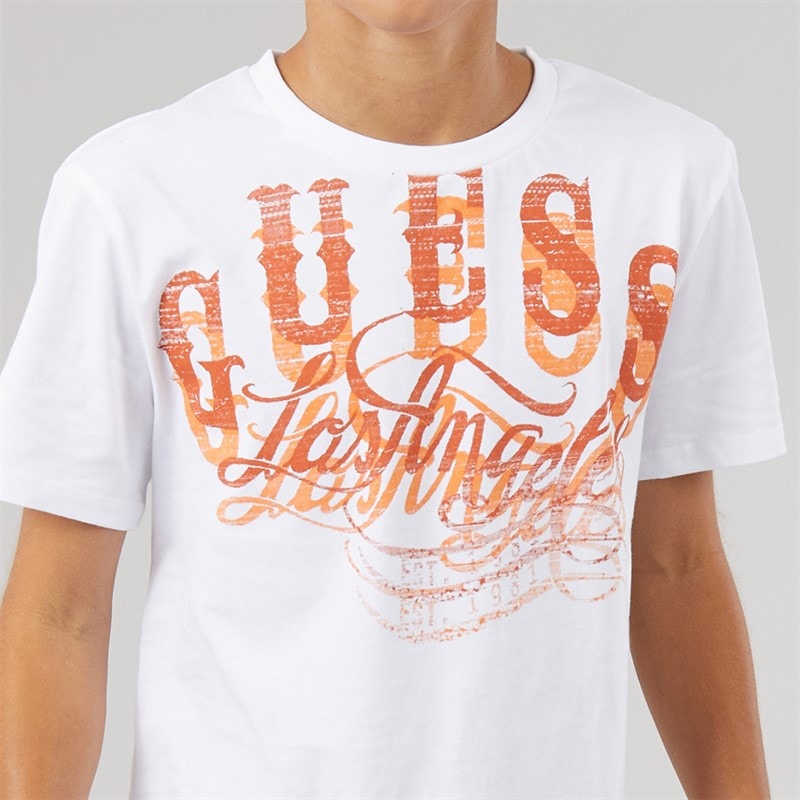 Guess Piger T-shirt Pure White - Billede 3