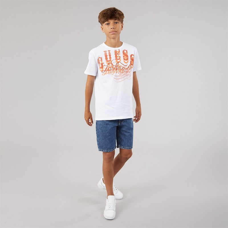 Guess Piger T-shirt Pure White - Billede 4