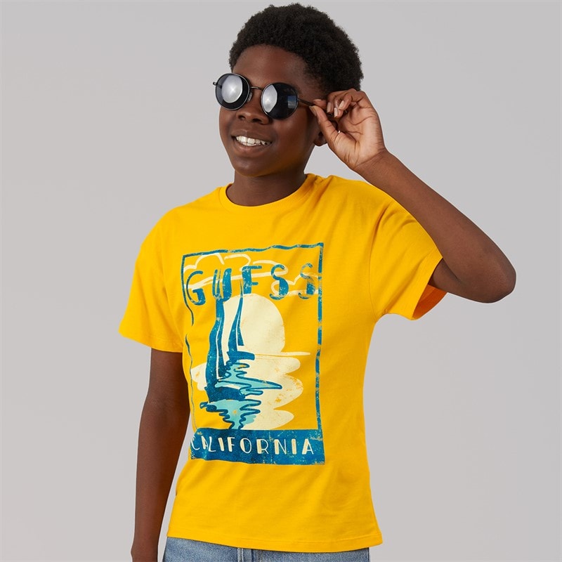 Guess Drenge T-shirt Rich Yellow