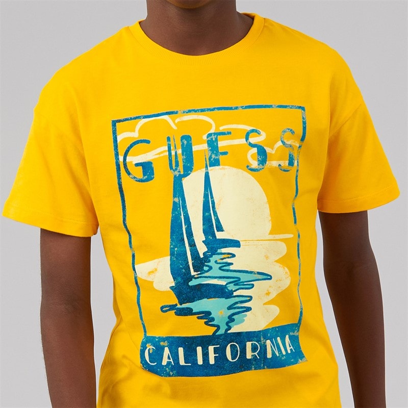 Guess Drenge T-shirt Rich Yellow - Billede 5
