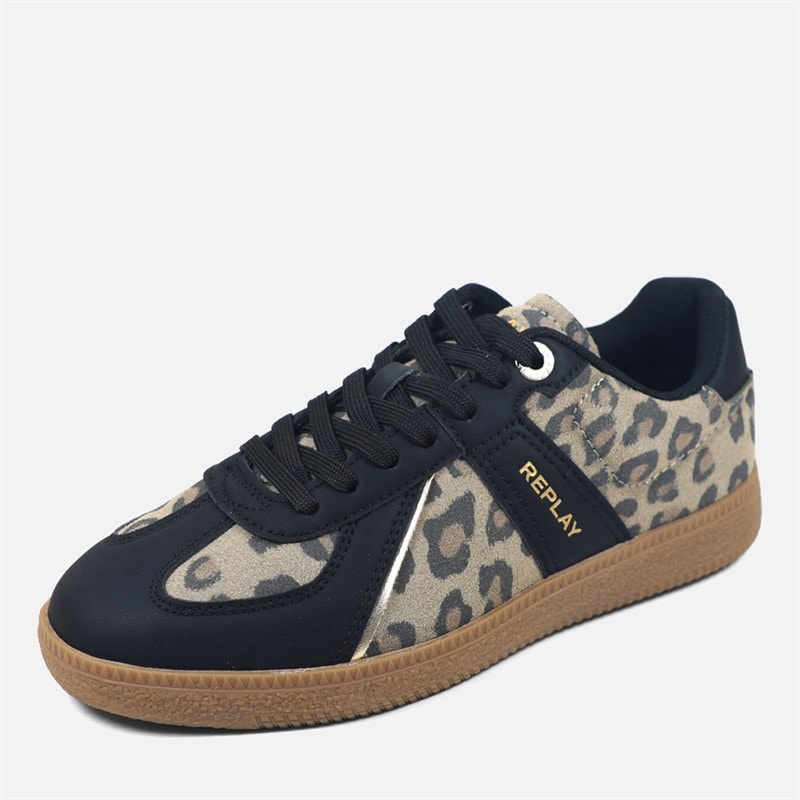 Replay Dame Heylor Træningssko Leopard Løve - Billede 2