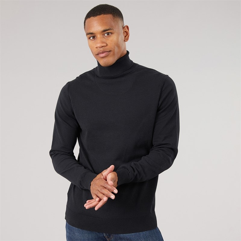 Indicode Herre Van Paul strikket jumper - Sort