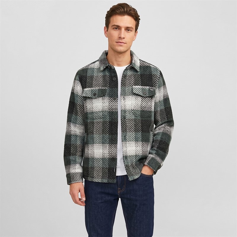 Indicode Herre boldstone skjorte - Smoke Pine