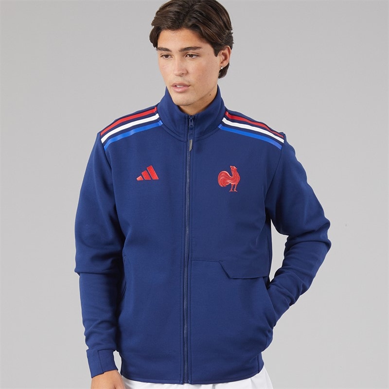 adidas Herre ffr france rugby anthem jakke - Mørkeblå