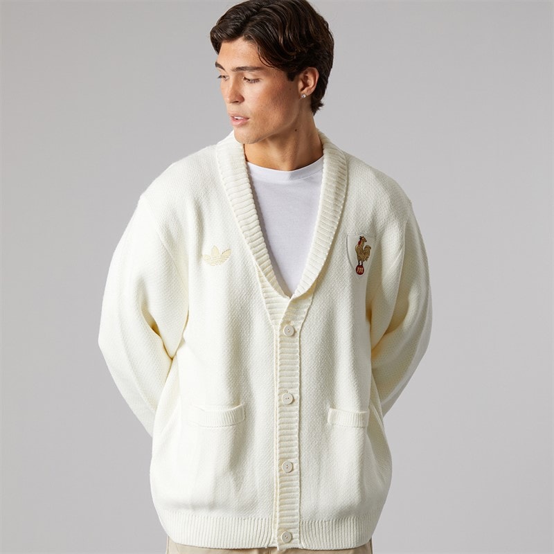 adidas Herre FFR France rugby 120 års cardigan - Off White