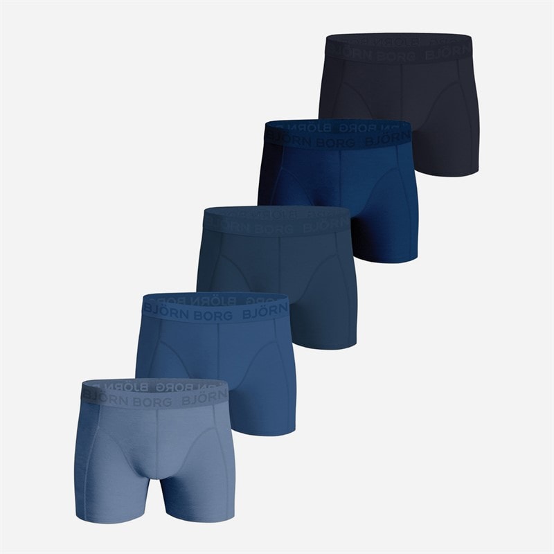BJORN BORG Herre bomuld stretch fem-pak boksershorts - Multipack 4