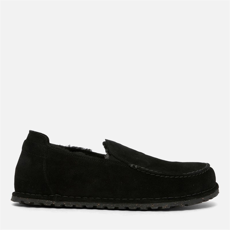 Birkenstock Herre utti shearling mokassins hjemmesko - Sort