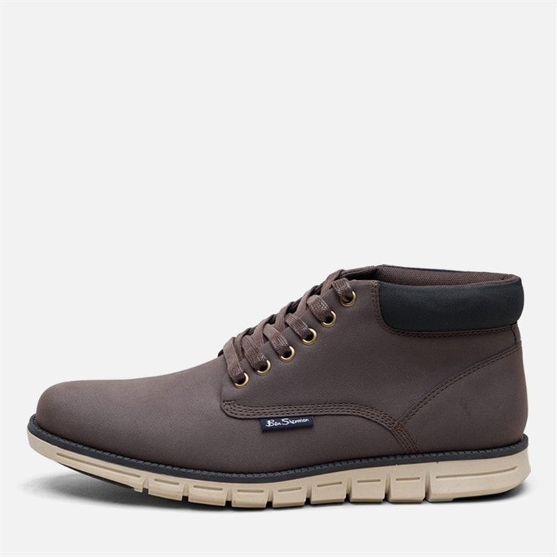 Ben Sherman Herre carlton chukka-støvler - Brun/Sort