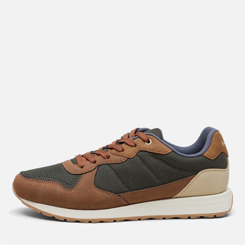Ben Sherman Herre cruiser trainers - Grøn/Brun