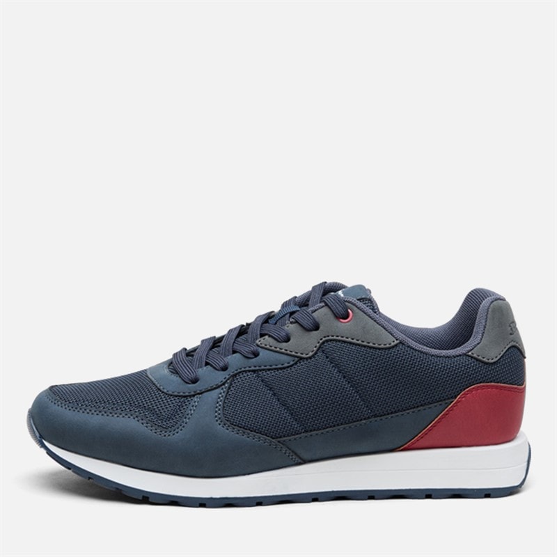 Ben Sherman Herre cruiser trainers - Navy/Grå/Rød