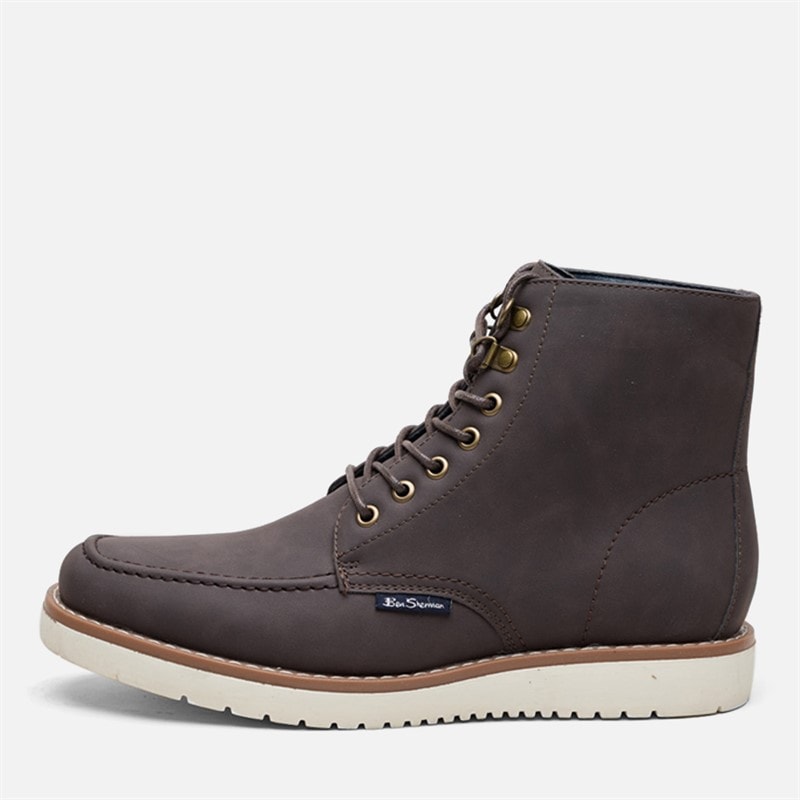 Ben Sherman Herre convoy støvler - Chocolate Brown