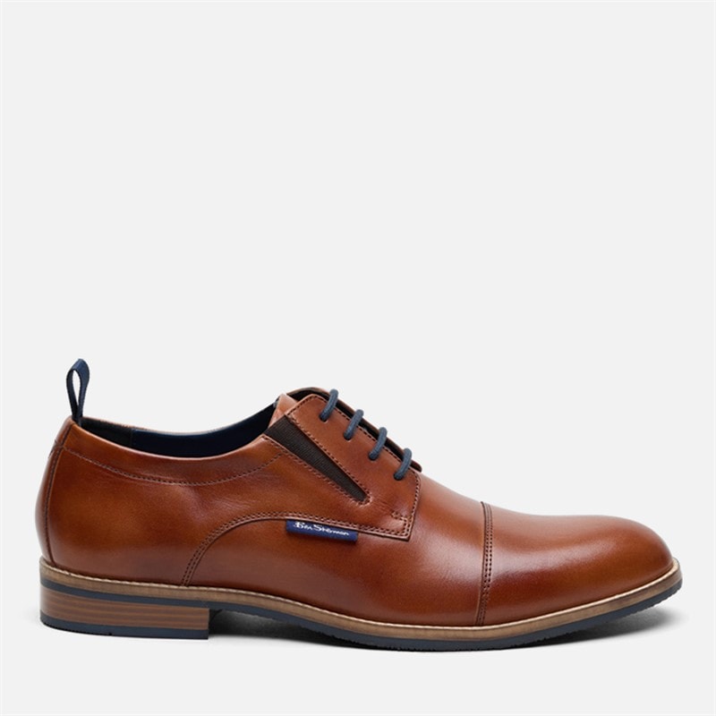 Ben Sherman Herre cavendish tåhætte sko - Tan Leather
