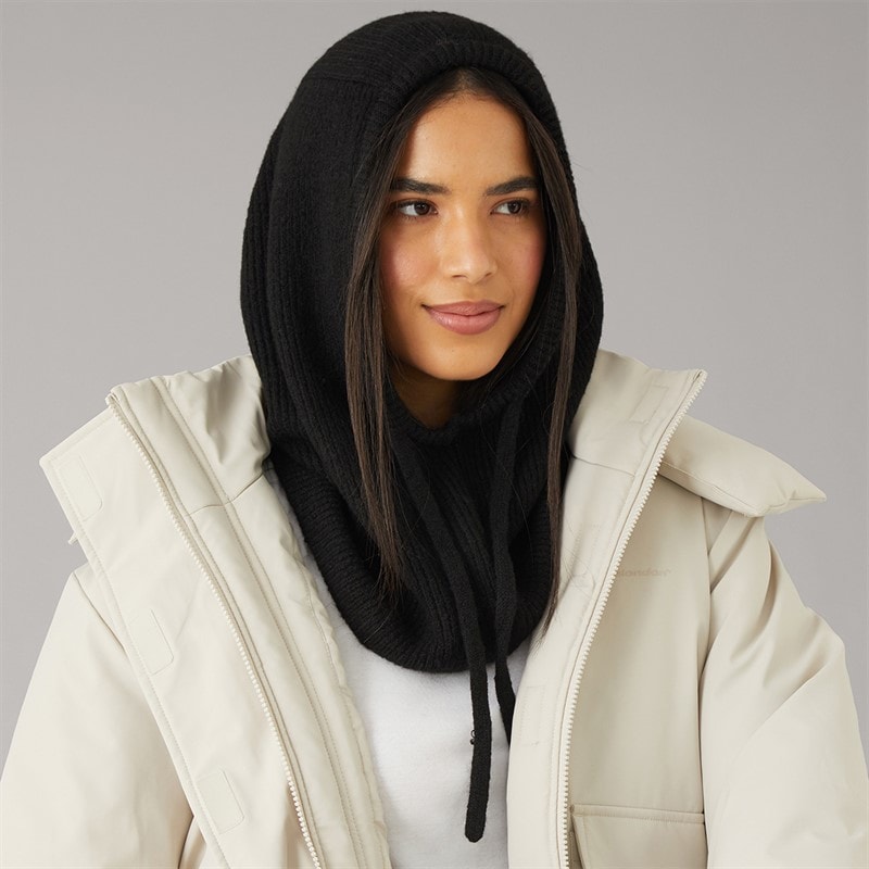 Pieces Dame olivia balaclava snood - Sort