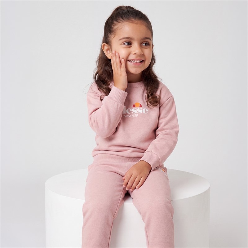 Ellesse Piger paige sweatshirt og joggingbukser - Pink