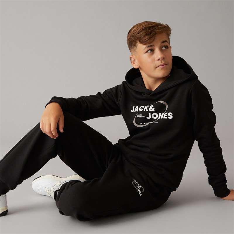 JACK & JONES Drenge future hættetrøje og joggingtræningssæt - Sort