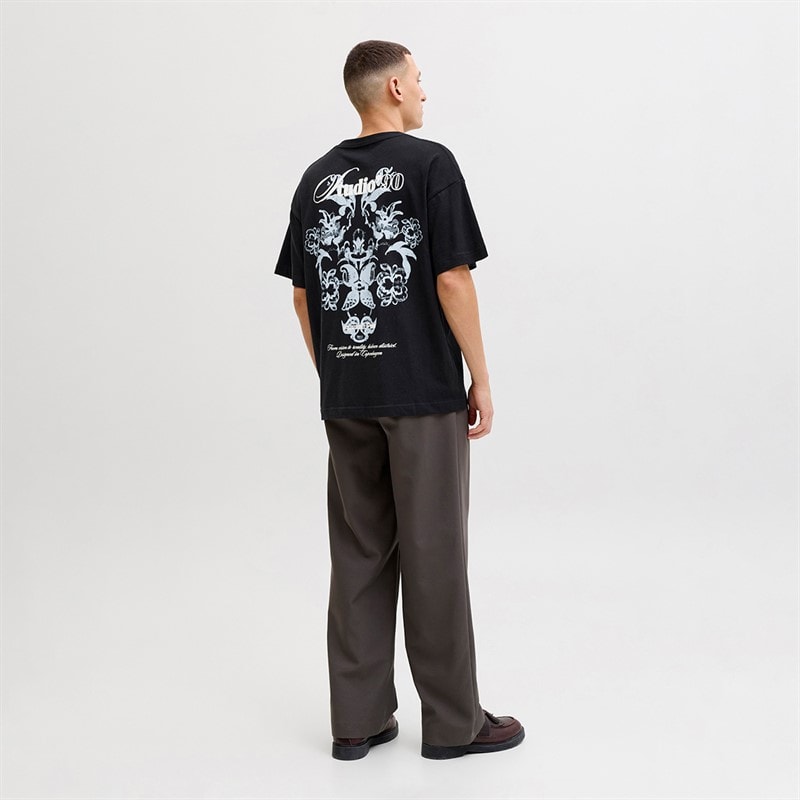 JACK & JONES Herre montauk aop ryg t-shirt - Black Detail Bandana