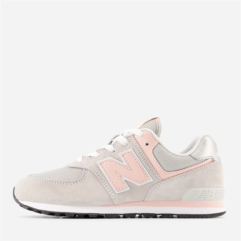 New Balance Junior Piger 574 træningssko - Raincloud/Rosa Haze