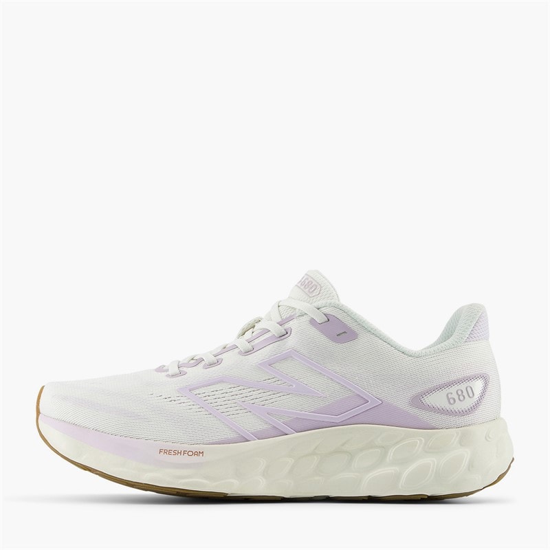 New Balance Dame 680 V8 neutral løbesko - Sea Salt /Taroe