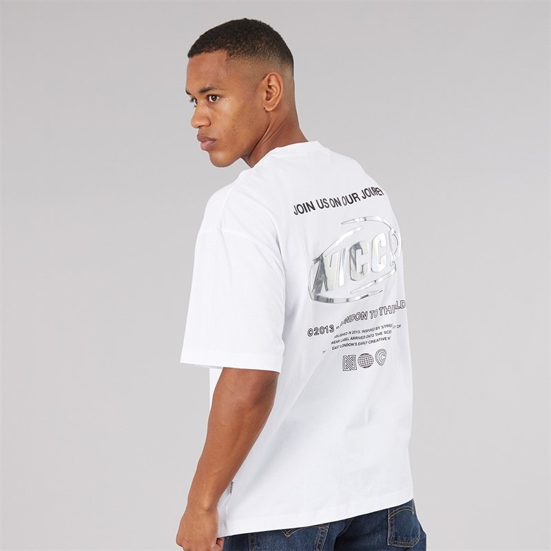 NICCE Herre cromo oversized t-shirt - Hvid