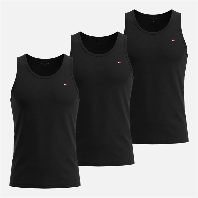 Tommy Hilfiger Herre trepak tanktops - Sort