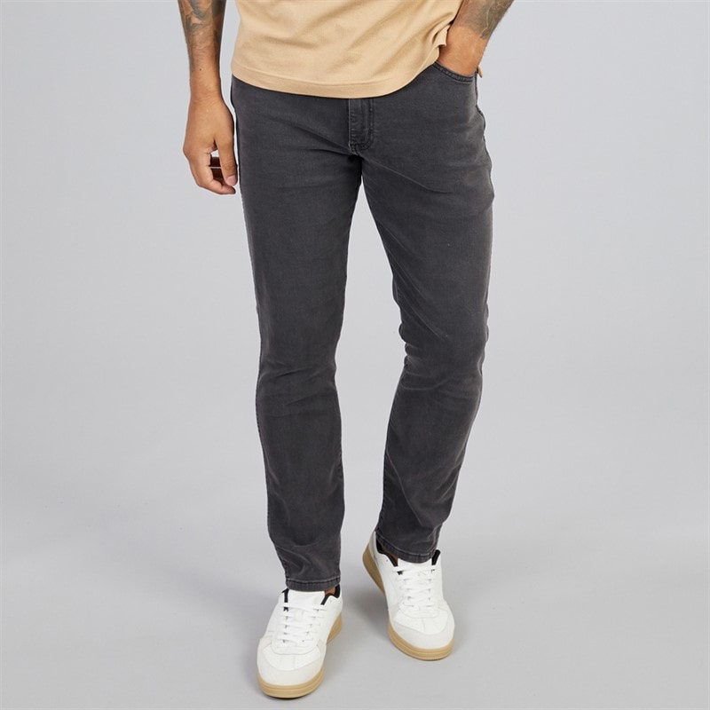 Wrangler Herre larston slim taperede jeans - Phantom