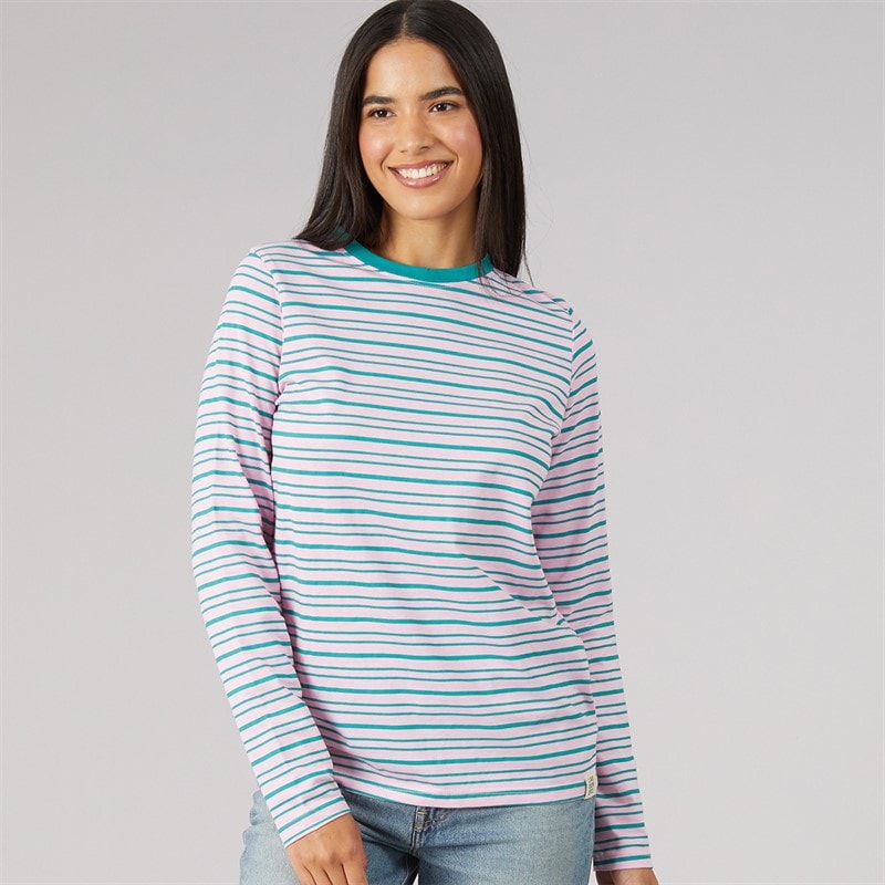 Lagooners Dame fenwick langærmet t-shirt - Pink