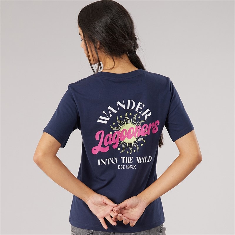 Lagooners Dame bregne t-shirt - Navy