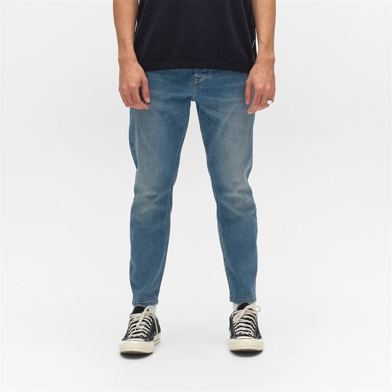 Gabba Herre alex dhera cropped jeans lyseblå denim - Light Blue Denim