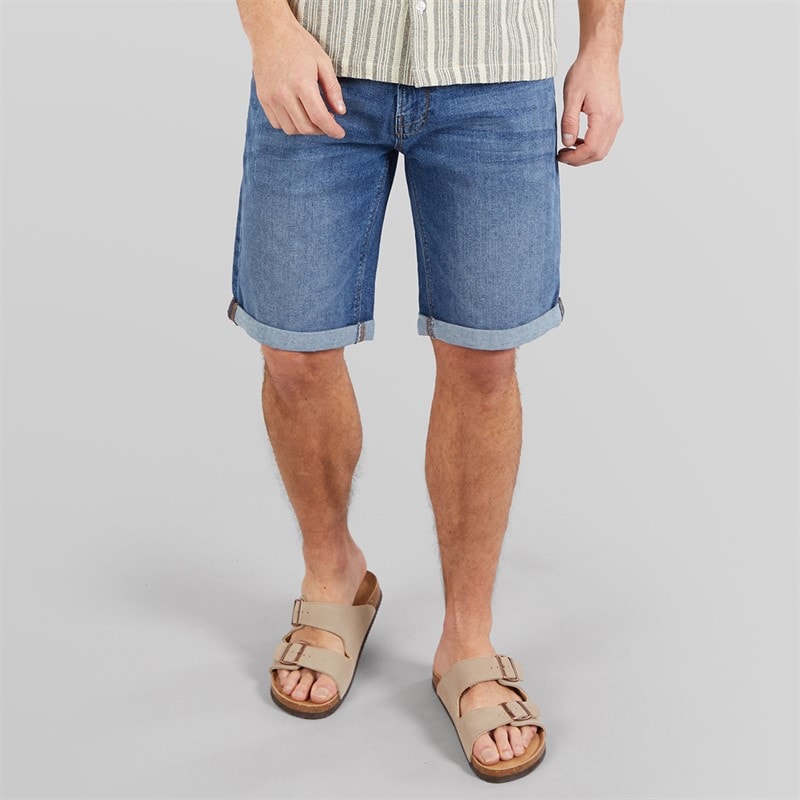 Indicode Herre kaden shorts - Medium Indigo