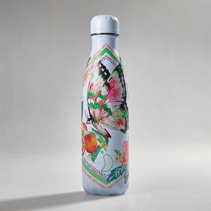 Chillys Tropical 500ml flaske - Sketchbook Butterfly