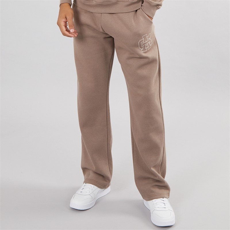 Avant Garde Herre emblem joggers med åben kant - Mink
