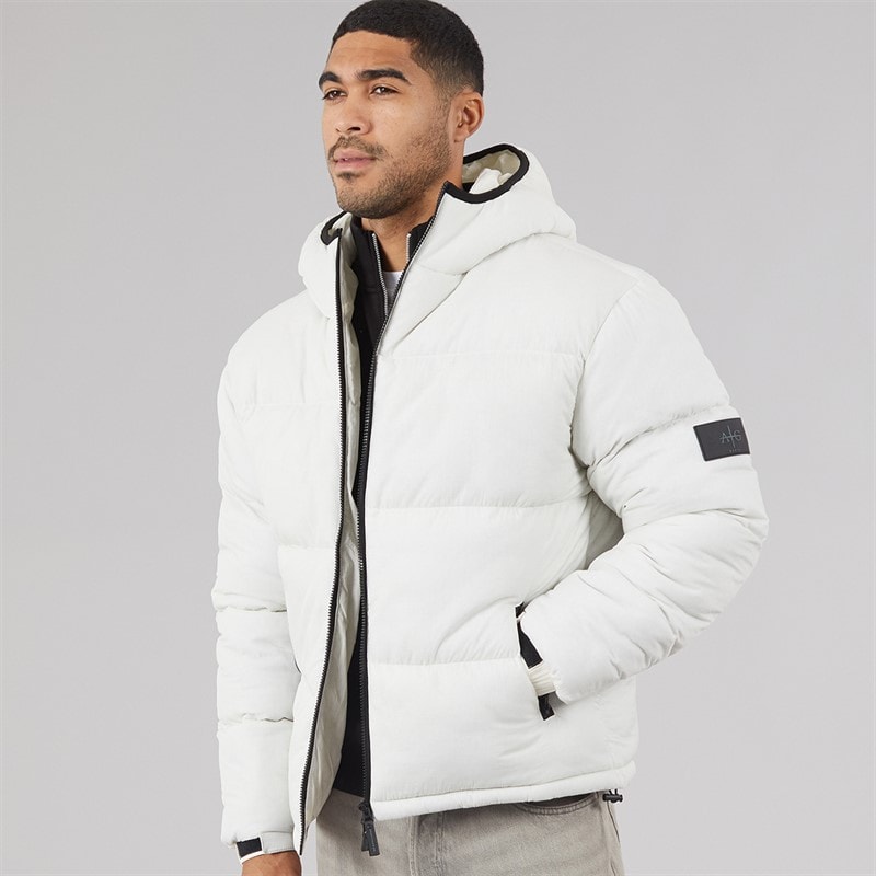 Avant Garde Herre tempete pufferjakke - Off White