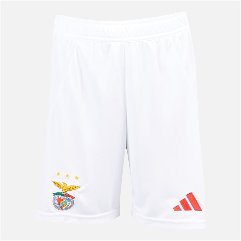 adidas Junior Drenge SLB Benfica 24/25 hjemme shorts - Hvid