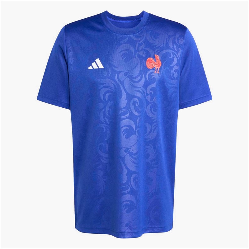 adidas Herre FFR France rugby RWC rugby verdensmesterskab supporttrøje - Royal Blue
