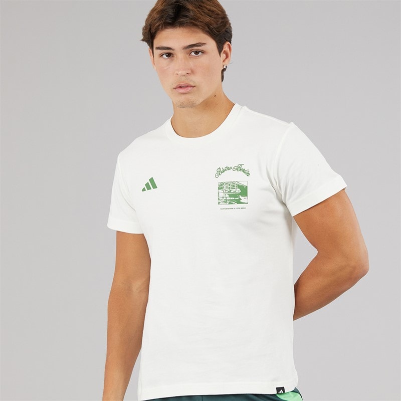 adidas Herre berlin snack grafisk t-shirt - Off White