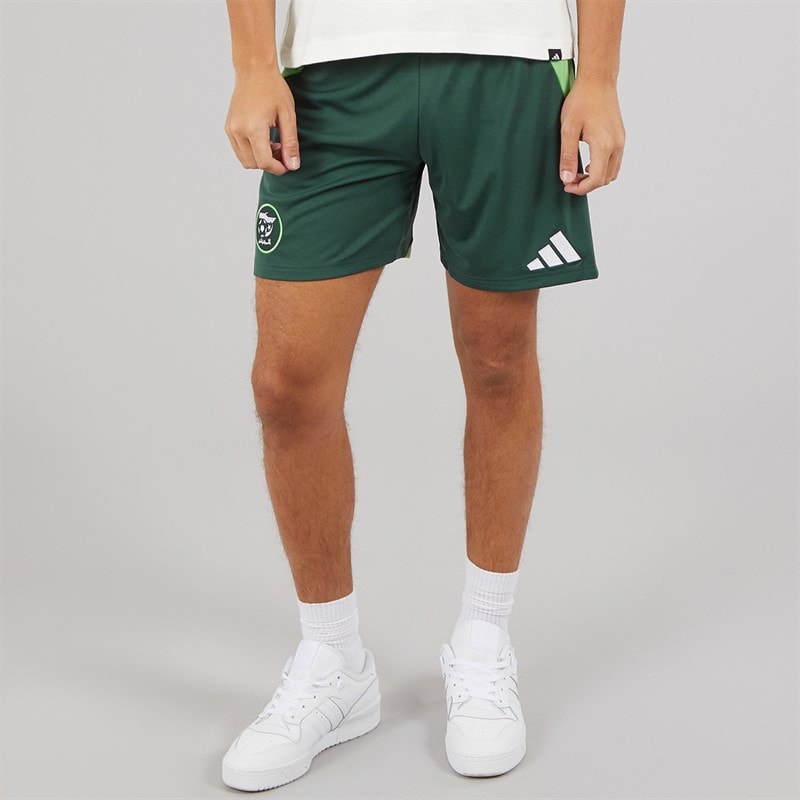 adidas Herre FAF Algeria away shorts - Mineral Green