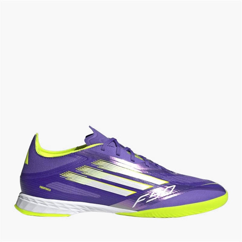adidas Herre f50 pro radiant blaze pack indendørs fodboldstøvler - Purple Rush/Cloud White/Lucid Lemon
