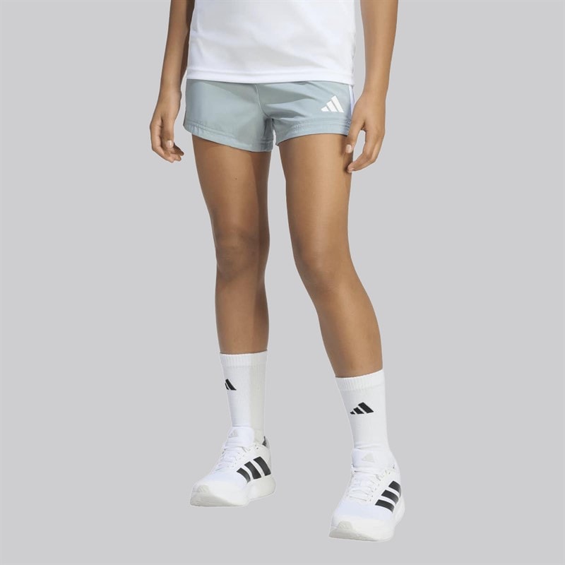 adidas Junior Piger train essentials 3-stripes shorts - Wonder Sage/Hvid