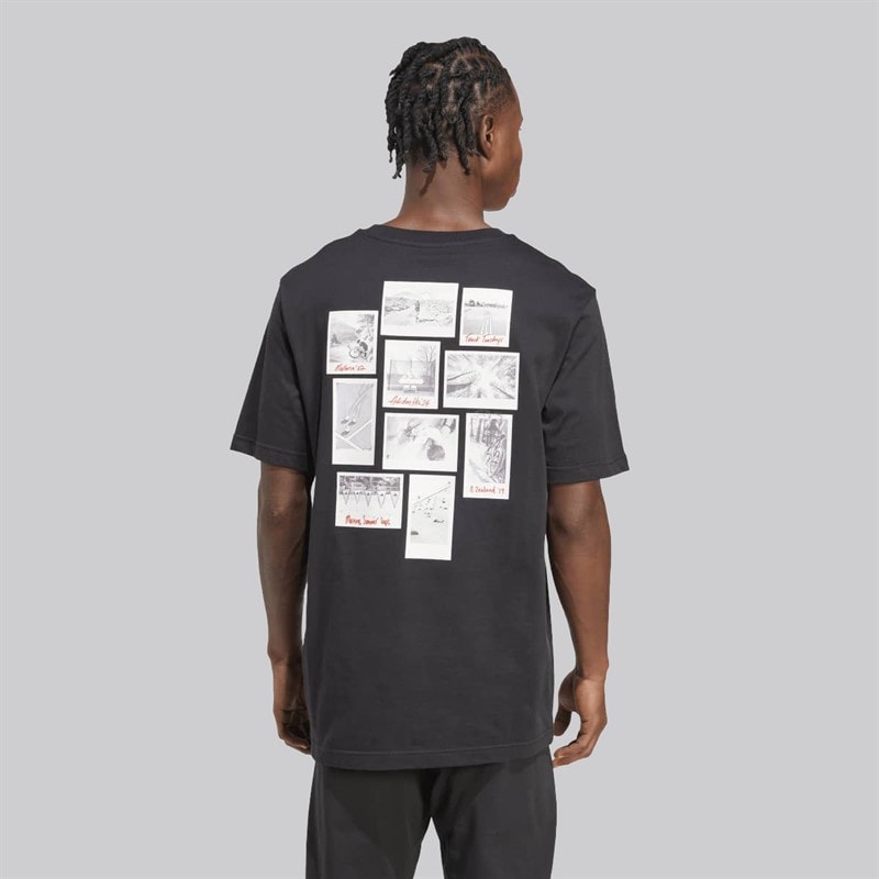 adidas Herre memories of sport gallery ryggrafisk t-shirt - Sort
