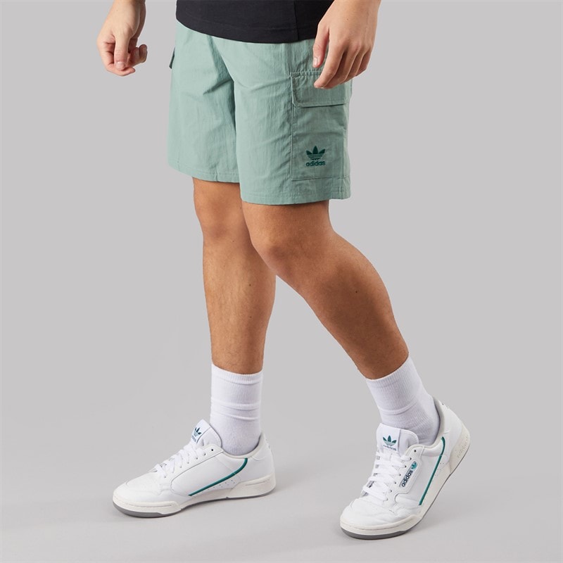adidas Originals Herre trefoil essentials vævede shorts - Silver Green