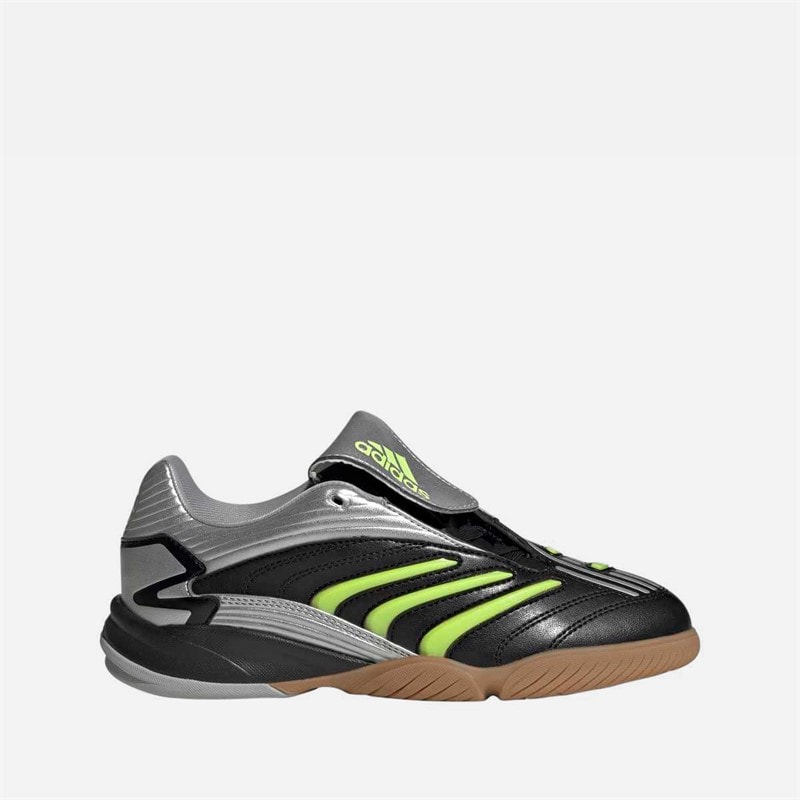adidas Originals Junior predator sala træningssko - Core Black/Signal Green/Silver Metallic