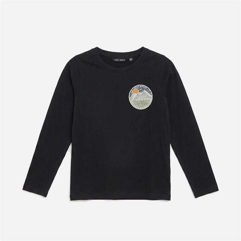 True North Børn langærmet t-shirt - Sort
