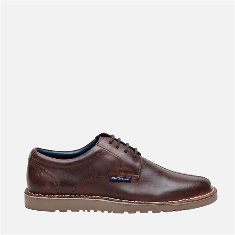 Ben Sherman Herre daltrey sko - Brown Waxy
