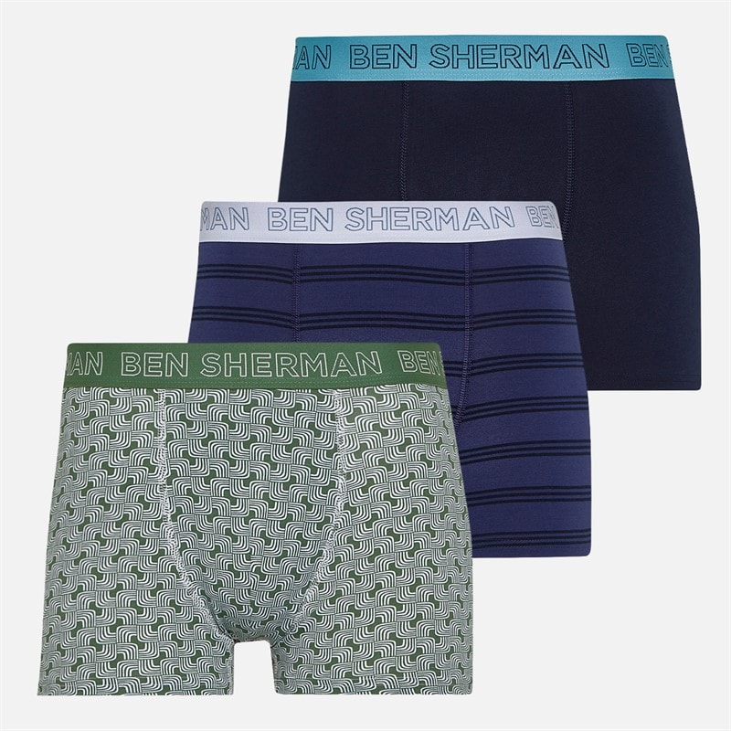 Ben Sherman Herre trepak badebukser - Geo/Plain