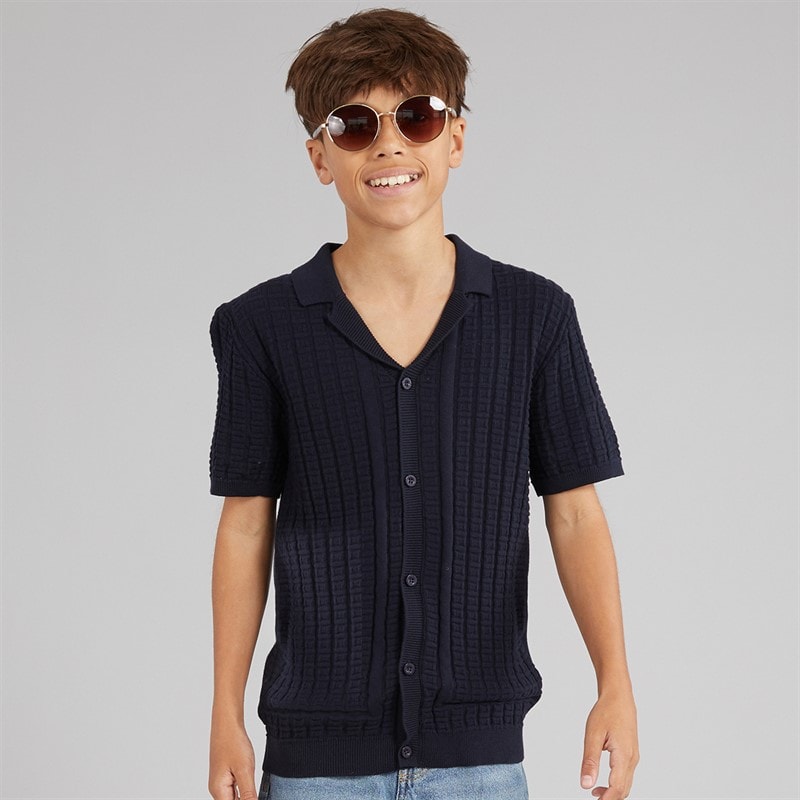 Brave Soul Drenge seeger poloshirt - Marineblå